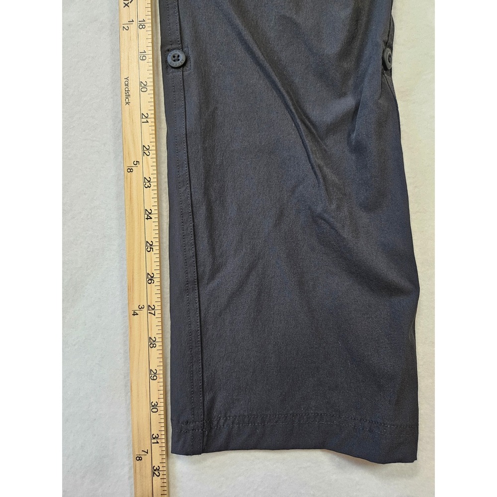 Ascend Tech Roll Up Hiking Pants Womens 2 Black Straight Leg Lightweight Outdoor - Picture 11 of 16